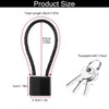 4 Pack Cable Padlock with Keys Alike,(1.3''/33mm) Wide Lock Body