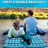 I LITTON Blue Self-Inflating Sleeping Camping Mat with Built-In Pillow,