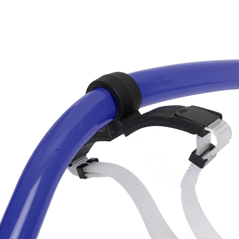 Swimming Snorkel Reduced Drag Silicone Swimming Breathing Tube with Adjustable