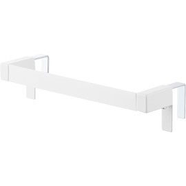 Yamazaki 1808 Kitchen Towel Hanger Bar, Prevents Slips, White, W 8.4 x D 2.1 - 3.3 - 3.3 x H 2.0 inches (21.3 x 5.3 - 8.5 x 5 cm), Tower Towel Rack, Towel Hanger