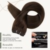 Fshine Hair Wefts Real Hair for Sew-In 45 cm Dark