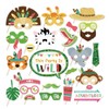 Kristin Paradise 25Pcs Safari Animals Photo Booth Props with Stick,