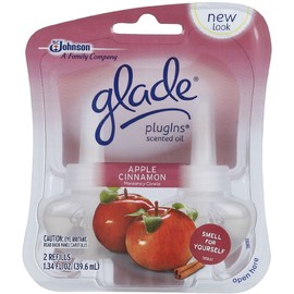 Glade 13074 Apple Cinnamon Glade® Plugins® Scented Oil Refills 2 Count