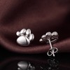 Paw Stud Earrings Jiahanzb Paw Stud Earrings Sterling Silver Paw