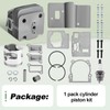Quctaki Cylinder Piston Kit with Gaskets and Spark Plug Compatible