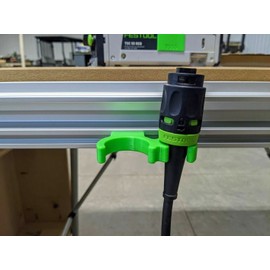 ToolCurve's Hose & Plug-it Holder compatible with Festool MFT/3 Table