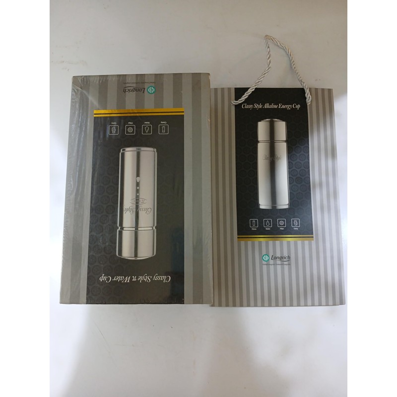 Longrich Alkaline Water Cup, Stainless Steel Energy Cup, Silver