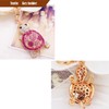 Rigral Turtle Turtle Bag Charm Glitter Key Ring, Pink