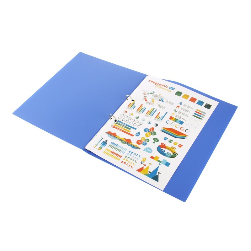 Lion Office Equipment Ring File, O Shape, Slim A4S, RF-23S-B,