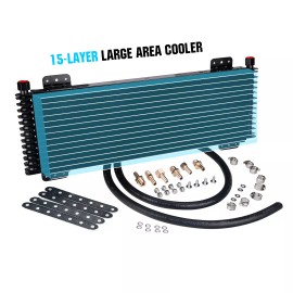 Blitech Transmission Oil Cooler For Tru-Cool 40000 40k GVW Low-Pressure Drop Black