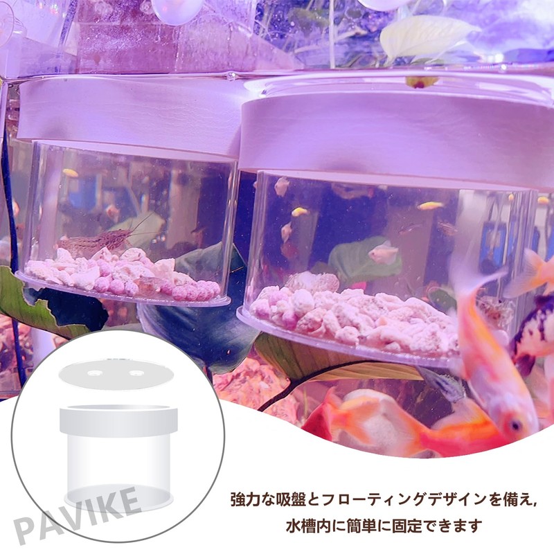 PAVIKE Floating Breeder Box for Fish, Floating Fish Breeding Box,