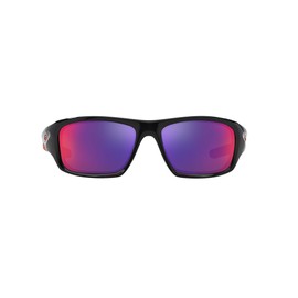 Oakley Men's OO9236 Valve Rectangular Sunglasses, Polished Black/Positive Red Iridium, 60 mm, 1