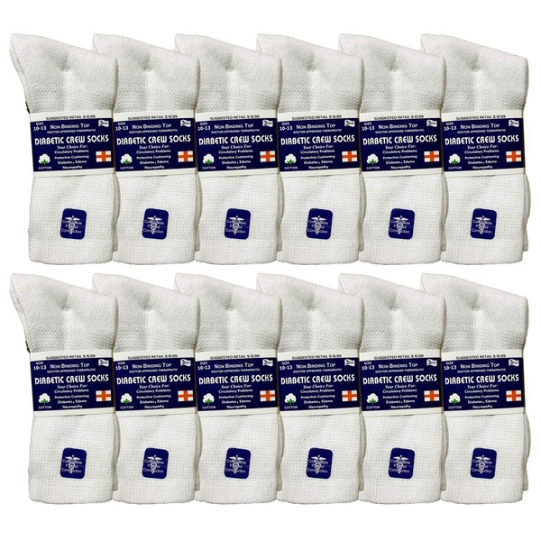Yacht & Smith 12 Pairs of Loose Fit Non-Binding Soft