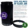 Erozul 100 ml (1/4 oz) Screw Top Airtight Wide Mouth