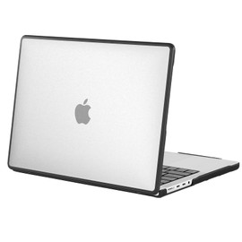 BlueSwan Case compatible for 2021-2023 MacBook Pro 16 inch M3 A2991 M2 A2780 M1 A2485 Pro/Max with Touch ID, Anti-rupture TPU Frame + Ultra-thin PC Matte Protective Cover - Frosted Clear