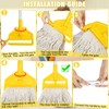 VOUBIEN Commercial Mop Industrial Cotton Mop with Extra Replacement Mop