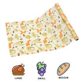 Eco Friendly Beeswax Food Wrapping Paper Reusable Food Packaging Paper