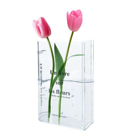 Book Vase, Book Vase, Flower Vase Book, 15 x 4 x 20 cm, Book Vase for Flowers, Book Vase for Flowers for Flower Arrangements, Table Decoration, DIY Decoration Accessories