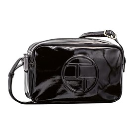 TOM TAILOR Women's Rosabel Patent Shoulder Bag, black
