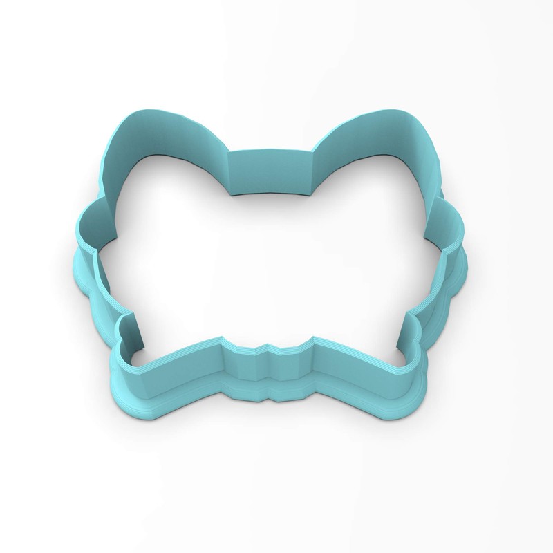 Cat with Glasses Cookie Cutter & Stamp