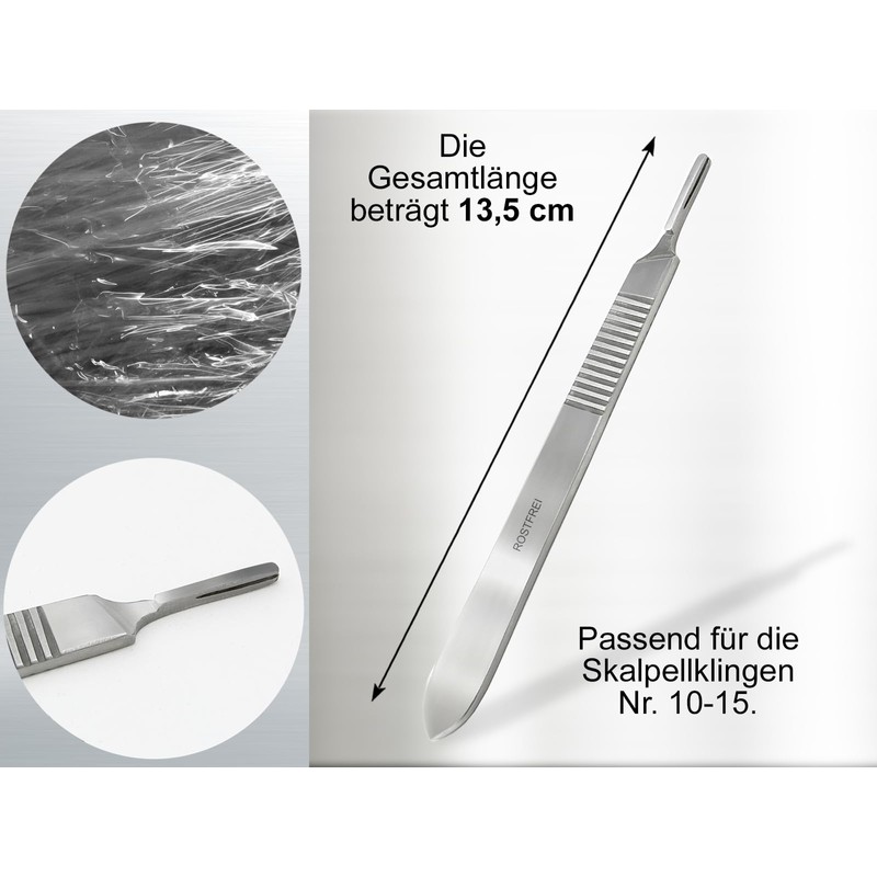 Scalpel Blades Figure No. 10. Single Use 10, 100, 500