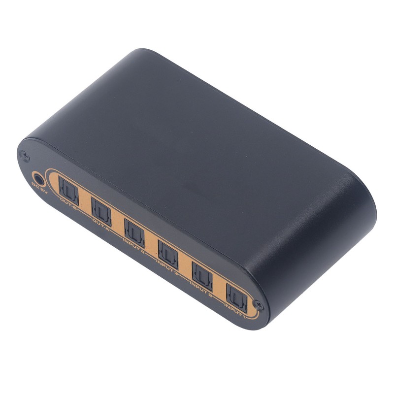 SPDIF Digital Optical Sound 4x2 Switcher 4 in 2 Out