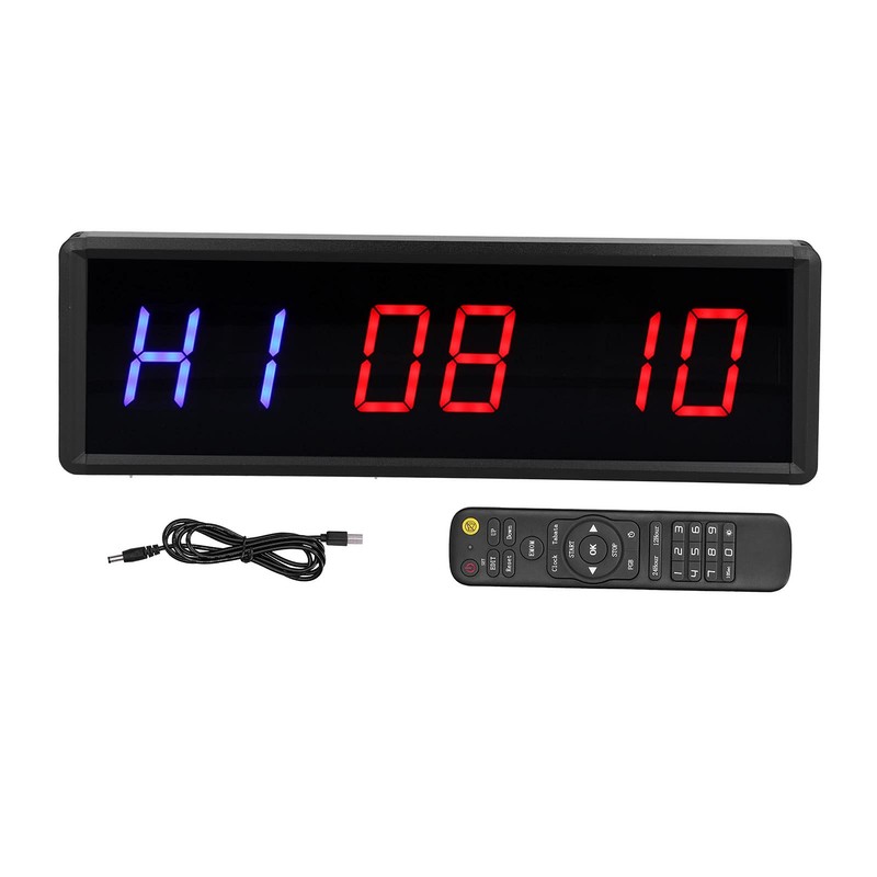 LED Gym Timer Workout Clock for Fitness Exercising Interval Stopwatch