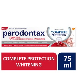 Parodontax Complete Protection Whitening Toothpaste with Fluoride, 1 x 75 ml, Helps Reduce and Prevent Bleeding Gums