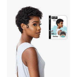 Sensationnel lace front wig - lace front edge amina shear muse (1B)