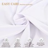 2 Packs White Round Cocktail Table Skirt 32"x 43"