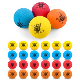 Pandahero 24-Pack Mini Hockey Foam Balls for Indoor Floor & Knee, Soft Street Hockey Balls Party Favors, Toys & Gifts for Boys 8-12
