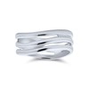 Mens Womens Twist Triple Row Riveted 925 Silver Rolling Russian