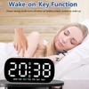HEEYoo Digital Alarm Clock for Bedside, Digital Clock with LED