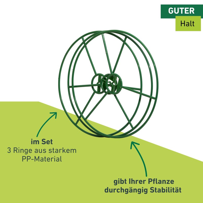 Windhager 06250 Plant Ring Plant Support Shrub Support Green Diameter