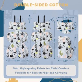 Yinbly Baby Car Seat Stroller Gel Cooling Pad,Foldable Infant Cooler Mat for Summer,Easy to Install Universal Car Seat Cooler Cushion,Breathable Ice Pack Pad,Ideal Gift Fit Carseat,Stroller,High Chair