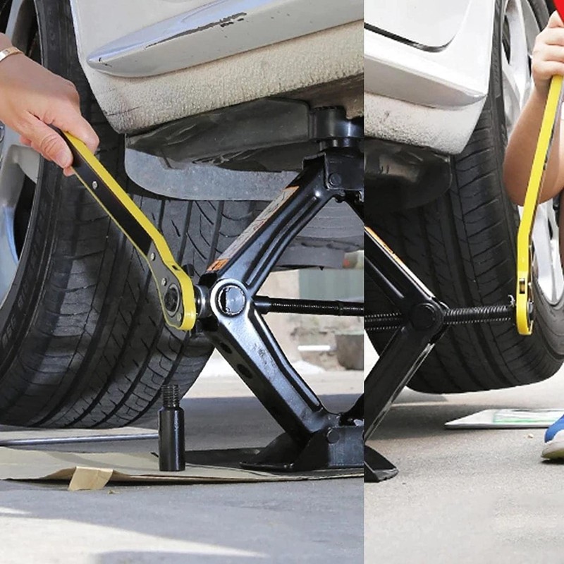 Universal Automotive 360° Swivel Labor-Saving Ratchet Wrench, Scissor Jack Lift