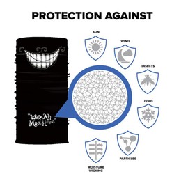 Skull Face Mask Half Sun Dust Protection, Vivid 3D Tube Mask Seamless Durable Face Mask Bandana Skeleton Face