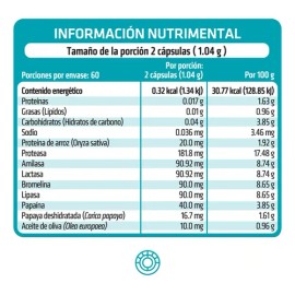 Healthaddiction Enzimas N-zyme 120 Cápsulas Ctcf1