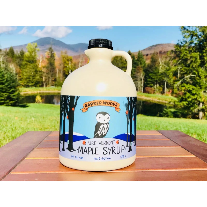 Barred Woods Maple Real Maple Syrup - 1/2 Gallon 100%
