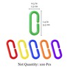 SunGrow Rainbow C-Clips Plastic Chain Links, Bird Swing & Climbing