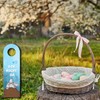 Bin nicht da - Herzlich willkommen Rabbit Door Hanger as
