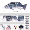 Electric Bait Swimming Robotic Segment Fishing Lure USB Charging Swim