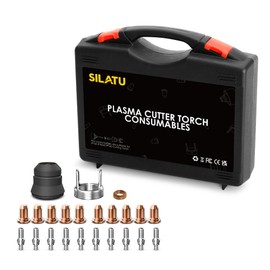SILATU IPT60 IPTM60 IPT40 PT40 Plasma Cutter Cutting Torch Tip Nozzles Consumables Kit 23pcs for STC850P MAX Plasma Cutter