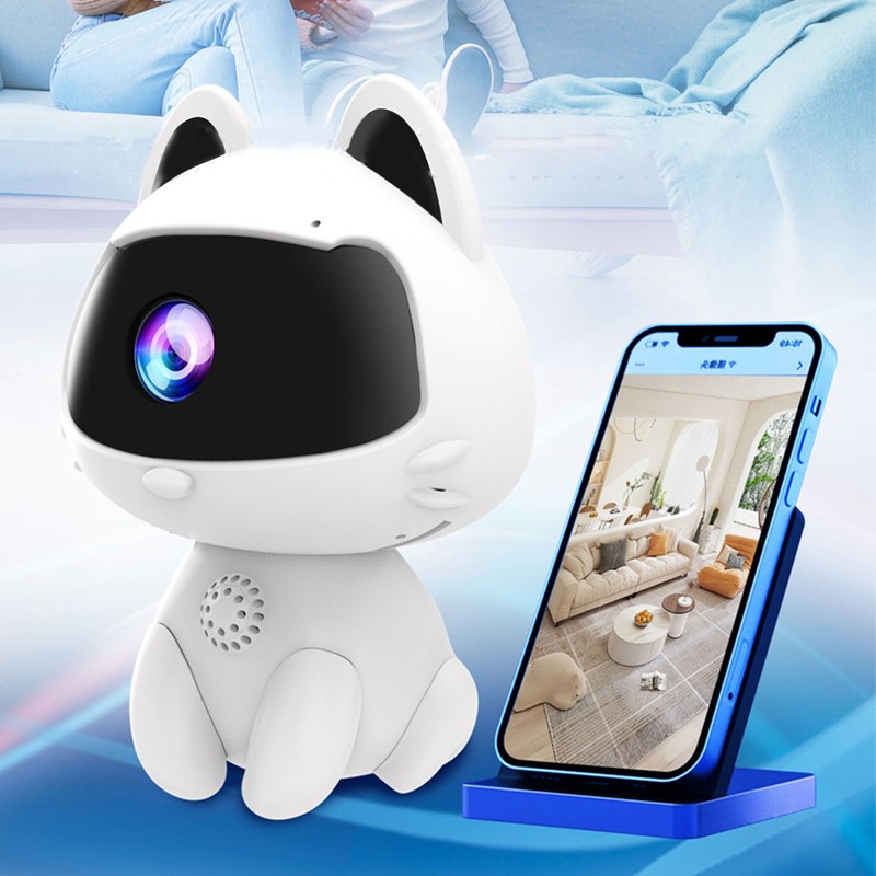 Wireless Security Camera Motion Detection Two Way Voice Robot Pet