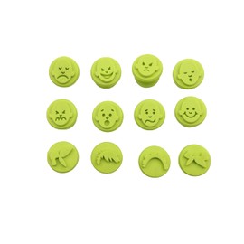 Modelling tools | Easy grip emotion stampers | Facial expression stampers | Tub of 12 stampers
