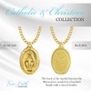 TrueFaithJewelry 14KT Gold-Plated Sterling Silver Our Lady Of Grace Miraculous