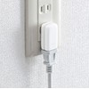 Sanwa Supply TAP-B54 Space Adapter, White, Vertical Type, Pack of