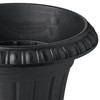 PL20BK Classic Traditional Plastic Urn Planter Indoor/Outdoor, 10" x 12",