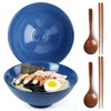 NUTRIUPS 8 Inch Ceramic Ramen Bowl Set of 2 Pho