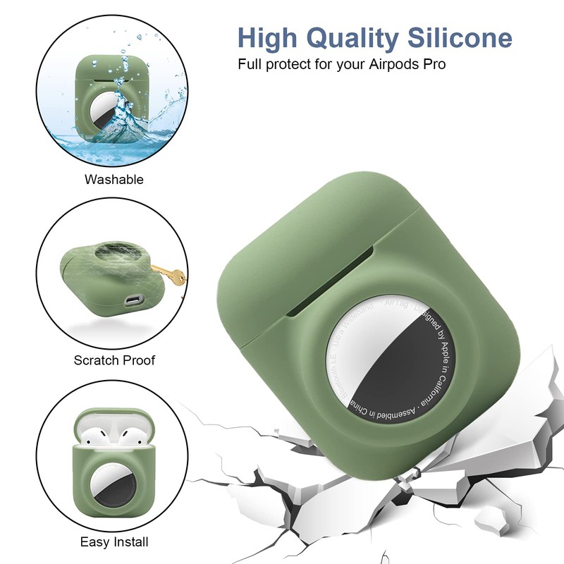 2 in 1 Silicone Protective Skin Cover Compatible with AirPod